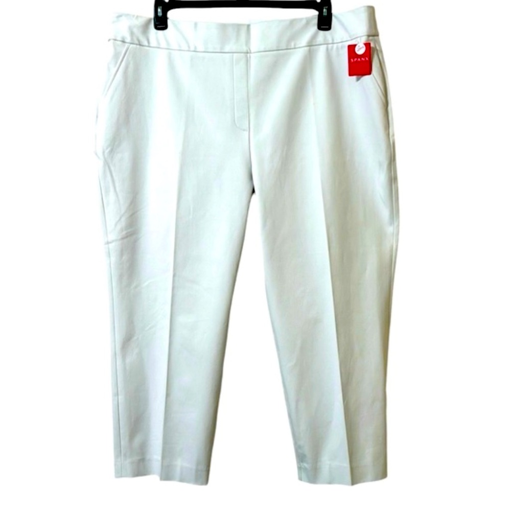SPANX Women's White Cropped Pants o the go 3x